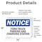 Signmission Fork Truck Parking And Charging Station OSHA Notice Sign, Vinyl Decal, 24in W x 18in L, 2PK OS-2PACK-NS-D-1824-L-12879 - alternate 2